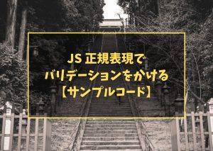 JS 正規表現でバリデーションをかける【サンプルコード】